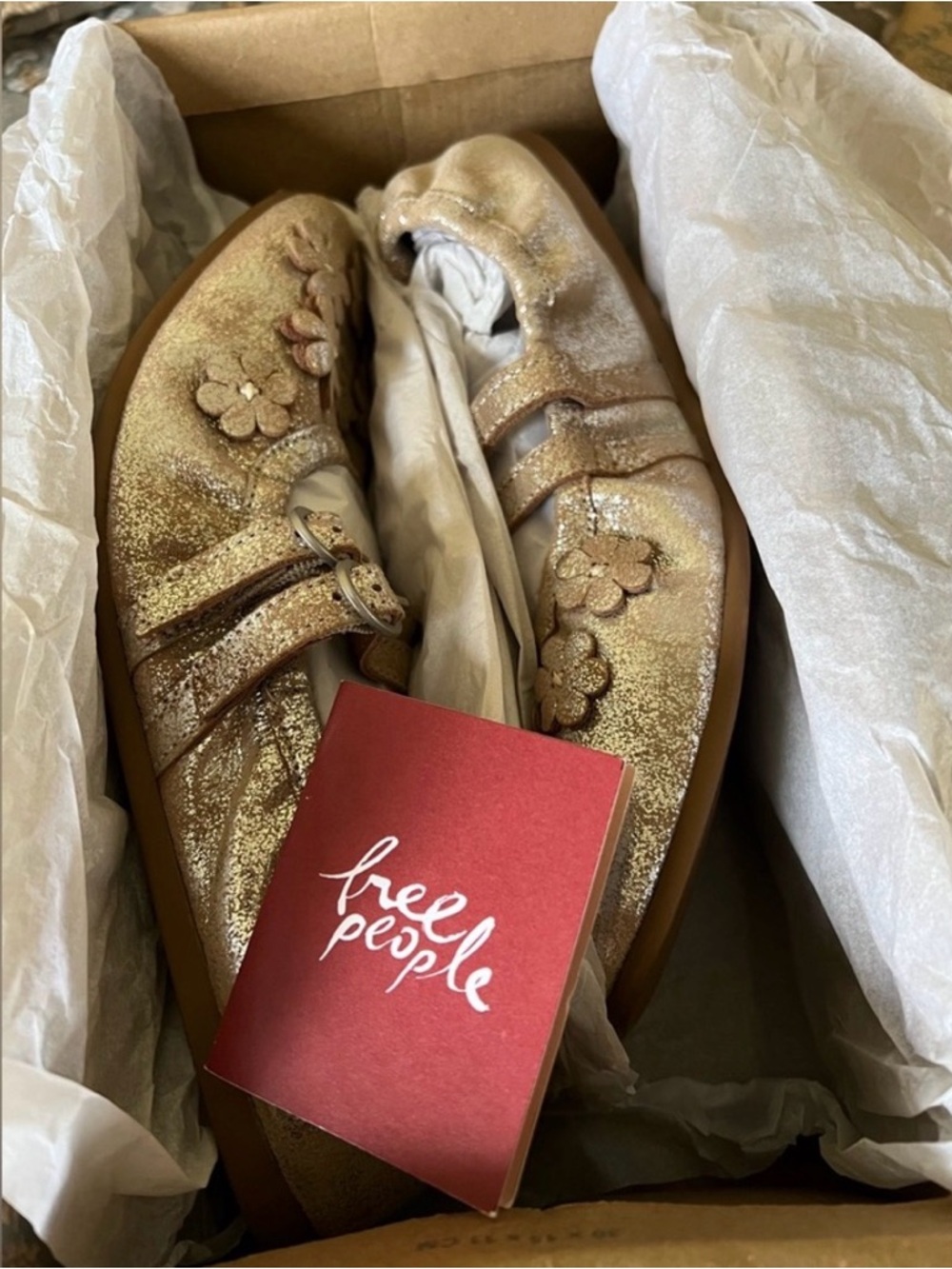 New in Box! Free People Mimosa Mary Jane flats - size 9.5 - Picture 3 of 5